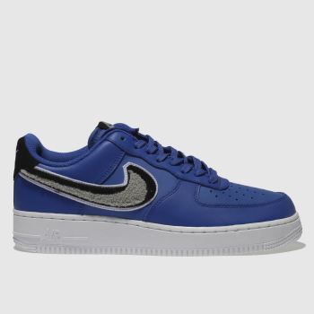 NIKE BLUE AIR FORCE 1 07 LV8 TRAINERS NIKE BLUE AIR FORCE 1 07 LV8 TRAINERS