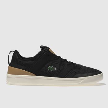 LACOSTE BLACK & BROWN EXPLORATEUR LIGHT TRAINERS LACOSTE BLACK & BROWN EXPLORATEUR LIGHT TRAINERS