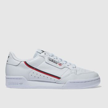 ADIDAS PALE BLUE CONTINENTAL 80 TRAINERS ADIDAS PALE BLUE CONTINENTAL 80 TRAINERS