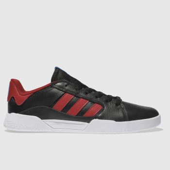ADIDAS SKATEBOARDING BLACK & RED VRX LOW TRAINERS ADIDAS SKATEBOARDING BLACK & RED VRX LOW TRAINERS