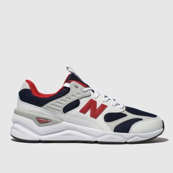 new balance white & navy x90 trainers new balance white & navy x90 trainers