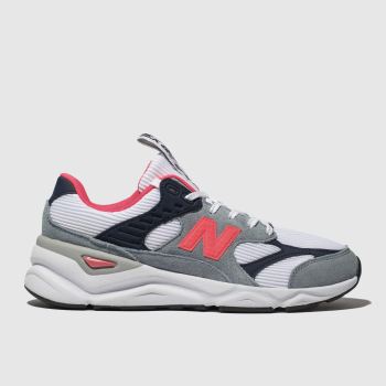 new balance white & grey x90 trainers new balance white & grey x90 trainers