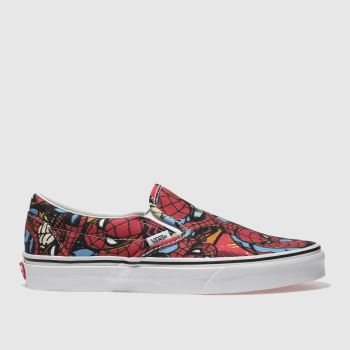 VANS RED SLIP-ON MARVEL SPIDER-MAN TRAINERS VANS RED SLIP-ON MARVEL SPIDER-MAN TRAINERS