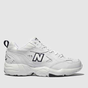 NEW BALANCE WHITE & NAVY 608 TRAINERS NEW BALANCE WHITE & NAVY 608 TRAINERS