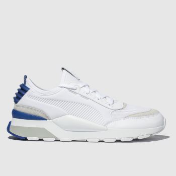 puma white & navy rs-0 trainers puma white & navy rs-0 trainers