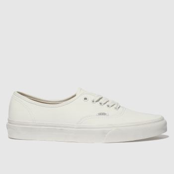 VANS WHITE AUTHENTIC TRAINERS VANS WHITE AUTHENTIC TRAINERS