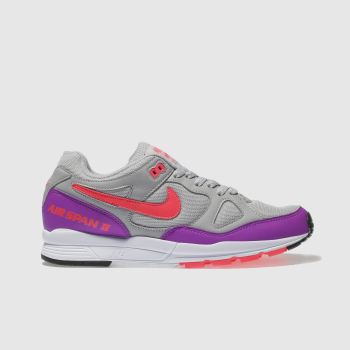 NIKE LIGHT GREY AIR SPAN II TRAINERS NIKE LIGHT GREY AIR SPAN II TRAINERS