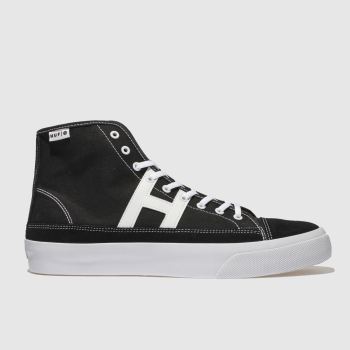 HUF BLACK & WHITE HUPPER 2 HI TRAINERS HUF BLACK & WHITE HUPPER 2 HI TRAINERS