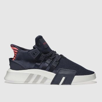 ADIDAS NAVY EQT BASK ADV TRAINERS ADIDAS NAVY EQT BASK ADV TRAINERS