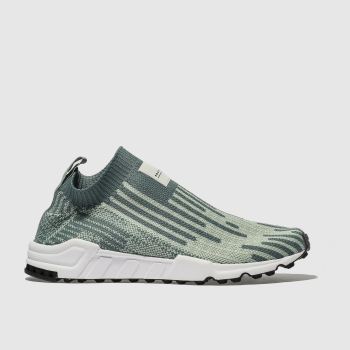 ADIDAS GREEN EQT SUPPORT PRIMEKNIT 3/3 TRAINERS ADIDAS GREEN EQT SUPPORT PRIMEKNIT 3/3 TRAINERS