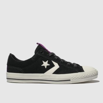 CONVERSE BLACK & WHITE STAR PLAYER OX TRAINERS CONVERSE BLACK & WHITE STAR PLAYER OX TRAINERS