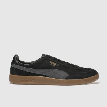 PUMA BLACK & GREY MADRID NUBUCK TRAINERS PUMA BLACK & GREY MADRID NUBUCK TRAINERS
