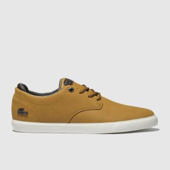 LACOSTE TAN ESPARRE TRAINERS LACOSTE TAN ESPARRE TRAINERS
