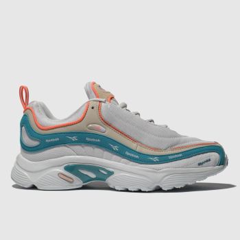 REEBOK WHITE & ORANGE DMX DAYTONA TRAINERS REEBOK WHITE & ORANGE DMX DAYTONA TRAINERS