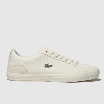 LACOSTE WHITE LEROND TRAINERS LACOSTE WHITE LEROND TRAINERS