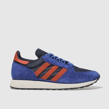 ADIDAS BLUE FOREST GROVE TRAINERS ADIDAS BLUE FOREST GROVE TRAINERS