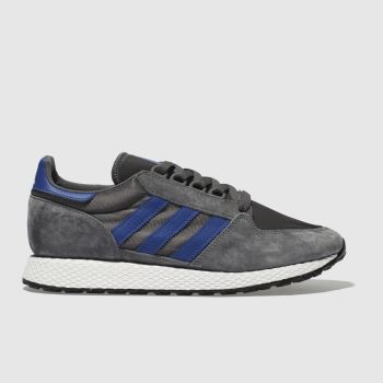 ADIDAS DARK GREY FOREST GROVE TRAINERS ADIDAS DARK GREY FOREST GROVE TRAINERS