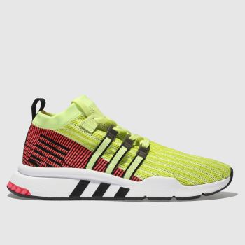 ADIDAS YELLOW EQT SUPPORT MID ADV PRIMEKNIT TRAINERS ADIDAS YELLOW EQT SUPPORT MID ADV PRIMEKNIT TRAINERS