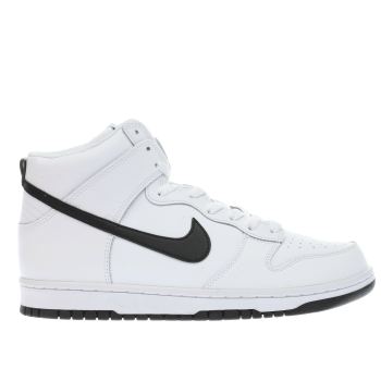 NIKE WHITE & BLACK DUNK HI TRAINERS NIKE WHITE & BLACK DUNK HI TRAINERS