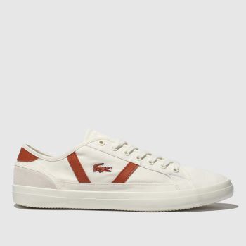 LACOSTE WHITE SIDELINE TRAINERS LACOSTE WHITE SIDELINE TRAINERS