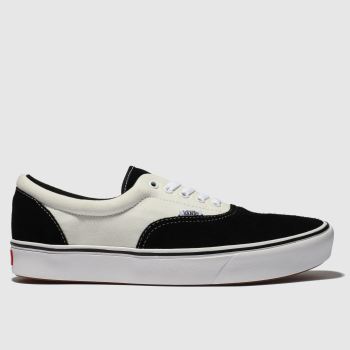 VANS BLACK & WHITE COMFYCUSH ERA TRAINERS VANS BLACK & WHITE COMFYCUSH ERA TRAINERS