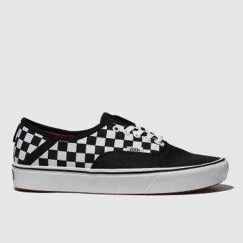 VANS BLACK & WHITE COMFYCUSH AUTHENTIC TRAINERS VANS BLACK & WHITE COMFYCUSH AUTHENTIC TRAINERS