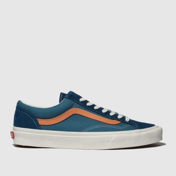 vans blue & orange style 36 trainers vans blue & orange style 36 trainers