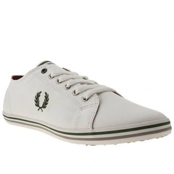 mens fred perry white & green kingston trainers mens fred perry white & green kingston trainers