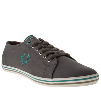 mens fred perry grey & navy kingston trainers mens fred perry grey & navy kingston trainers