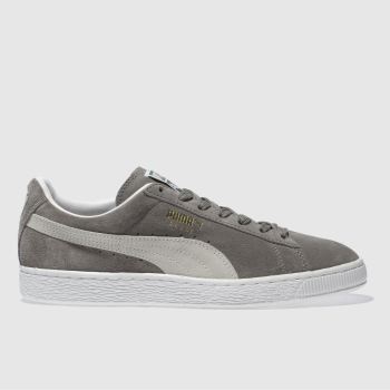 PUMA GREY SUEDE CLASSIC ECO TRAINERS PUMA GREY SUEDE CLASSIC ECO TRAINERS