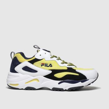 fila white & yellow ray tracer trainers fila white & yellow ray tracer trainers