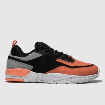 dc shoes black & orange e. tribeka trainers dc shoes black & orange e. tribeka trainers