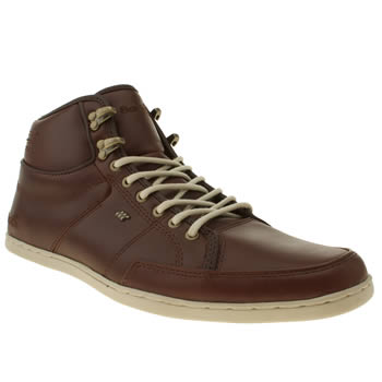 mens boxfresh brown swapp leather trainers mens boxfresh brown swapp leather trainers