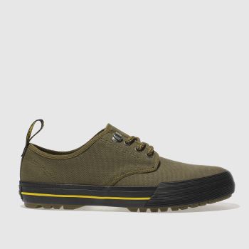 DR MARTENS KHAKI PRESSLER CANVAS SHOES DR MARTENS KHAKI PRESSLER CANVAS SHOES