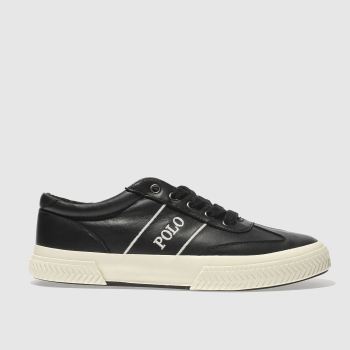 POLO RALPH LAUREN BLACK TARRENCE TRAINERS POLO RALPH LAUREN BLACK TARRENCE TRAINERS
