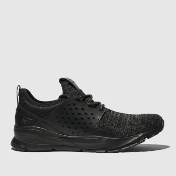 skechers black & grey relven velton trainers skechers black & grey relven velton trainers