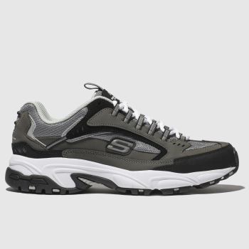 SKECHERS GREY STAMINA CUTBACK TRAINERS SKECHERS GREY STAMINA CUTBACK TRAINERS