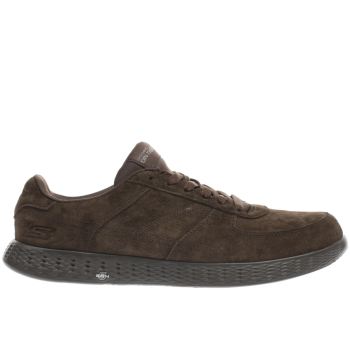 SKECHERS DARK BROWN ON THE GO GLIDE TRAINERS SKECHERS DARK BROWN ON THE GO GLIDE TRAINERS