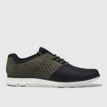 TIMBERLAND BLACK & GREEN BRADSTREET OXFORD TRAINERS TIMBERLAND BLACK & GREEN BRADSTREET OXFORD TRAINERS