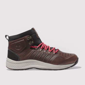 TIMBERLAND DARK BROWN FLYROAM TRAIL MID BOOTS TIMBERLAND DARK BROWN FLYROAM TRAIL MID BOOTS