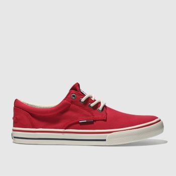 TOMMY HILFIGER RED TJ TX SNEAKER TRAINERS TOMMY HILFIGER RED TJ TX SNEAKER TRAINERS