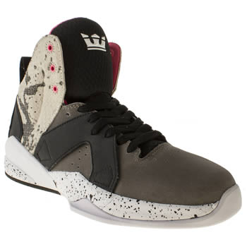 mens supra grey & black magazine trainers mens supra grey & black magazine trainers