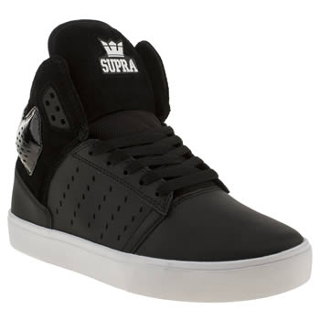mens supra black & white atom trainers mens supra black & white atom trainers
