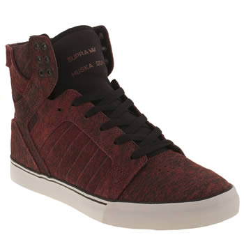 mens supra burgundy skytop trainers mens supra burgundy skytop trainers