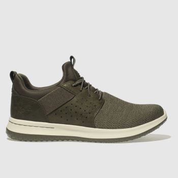 SKECHERS KHAKI DELSON CAMBEN TRAINERS SKECHERS KHAKI DELSON CAMBEN TRAINERS