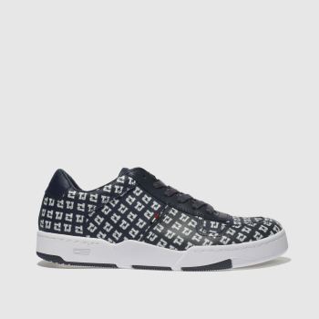 TOMMY HILFIGER NAVY & WHITE TJ TJ85 BASKET SNEAKER TRAINERS TOMMY HILFIGER NAVY & WHITE TJ TJ85 BASKET SNEAKER TRAINERS