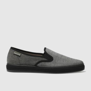 RED OR DEAD BLACK MR CRUZ SLIP SHOES RED OR DEAD BLACK MR CRUZ SLIP SHOES