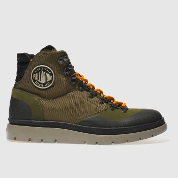PALLADIUM KHAKI PALLASIDER HIKER MID BOOTS PALLADIUM KHAKI PALLASIDER HIKER MID BOOTS
