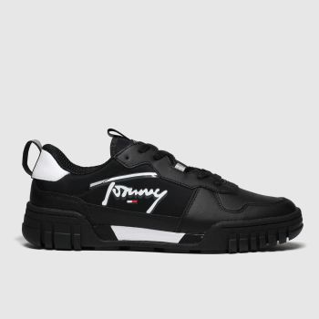 tommy hilfiger black & white tj signature sneaker trainers tommy hilfiger black & white tj signature sneaker trainers