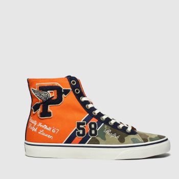polo ralph lauren orange solomon ii trainers polo ralph lauren orange solomon ii trainers
